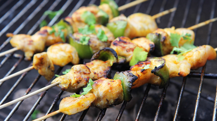 BBQ Prawn & Chicken Skewers Recipe