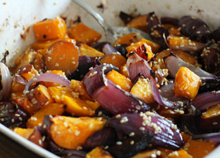 Butternut Squash, Sweet Potato and Red Onion Recipe