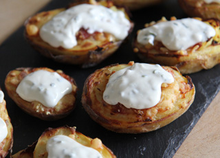 Cheese and Bacon Potato Skins Recipe