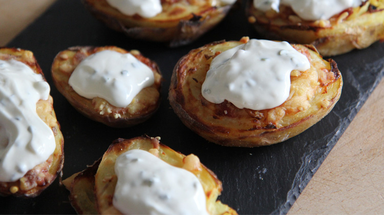 Cheese and Bacon Potato Skins Recipe