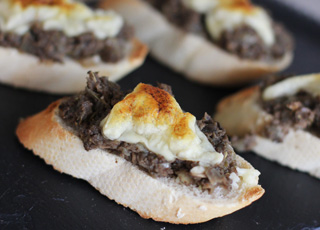 Cheese and Mushroom Bruschetta Recipe