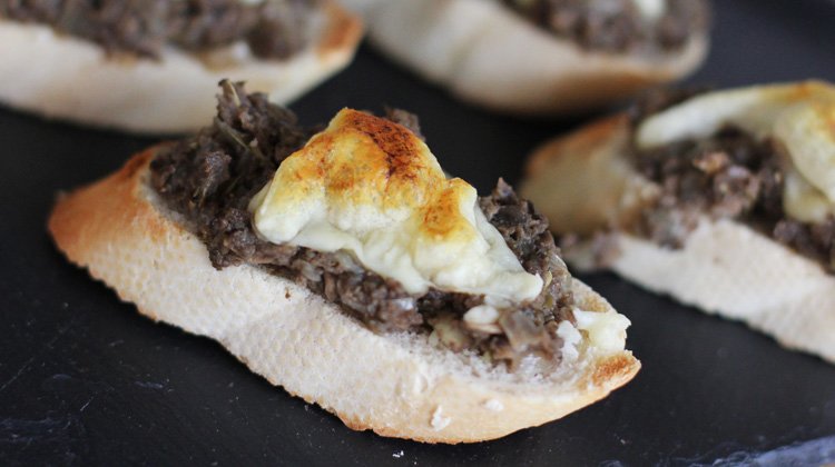 Cheese and Mushroom Bruschetta Recipe