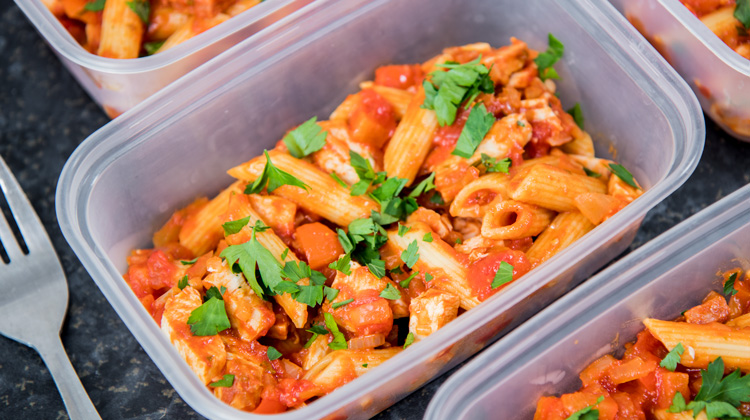 Chicken & Tomato Pasta Meal Prep Recipe