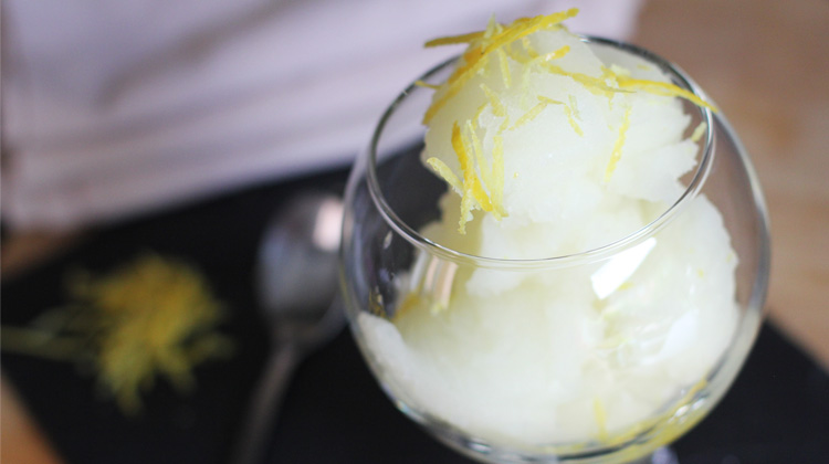 Calories in Lemon sorbet
