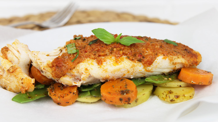 Calories in Red snapper en papillote