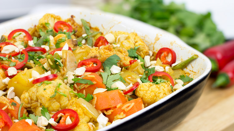 Calories in Vegetable biryani